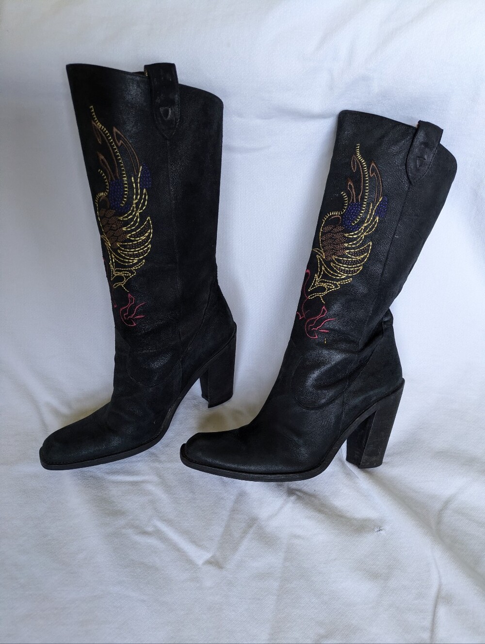 Giani Bini Western Embroidered Boots 10M Wings